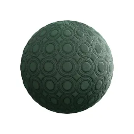 Quilted green fabric 3